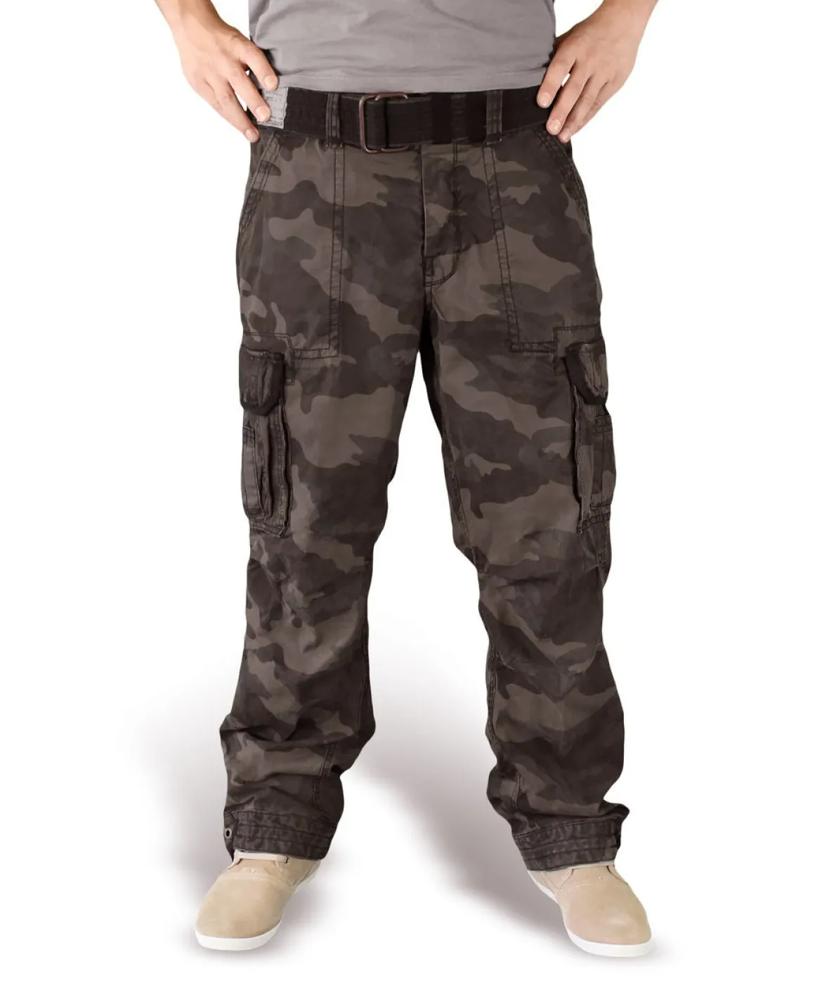 Surplus Premium Vintage - Reisitaskuhousut, black camo