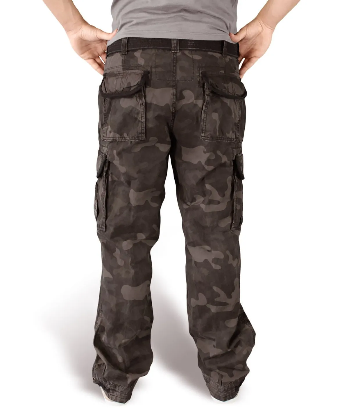 Surplus Premium Vintage - Reisitaskuhousut, black camo
