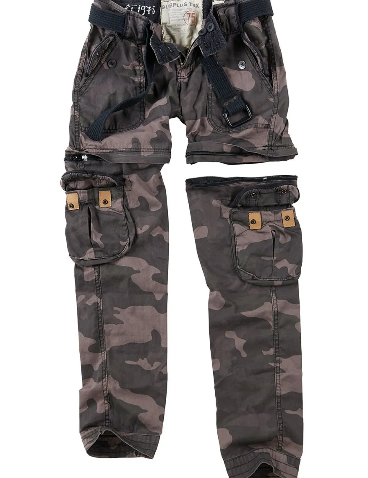 Surplus Trekking Premium - Naisten reisitaskuhousut, black camo