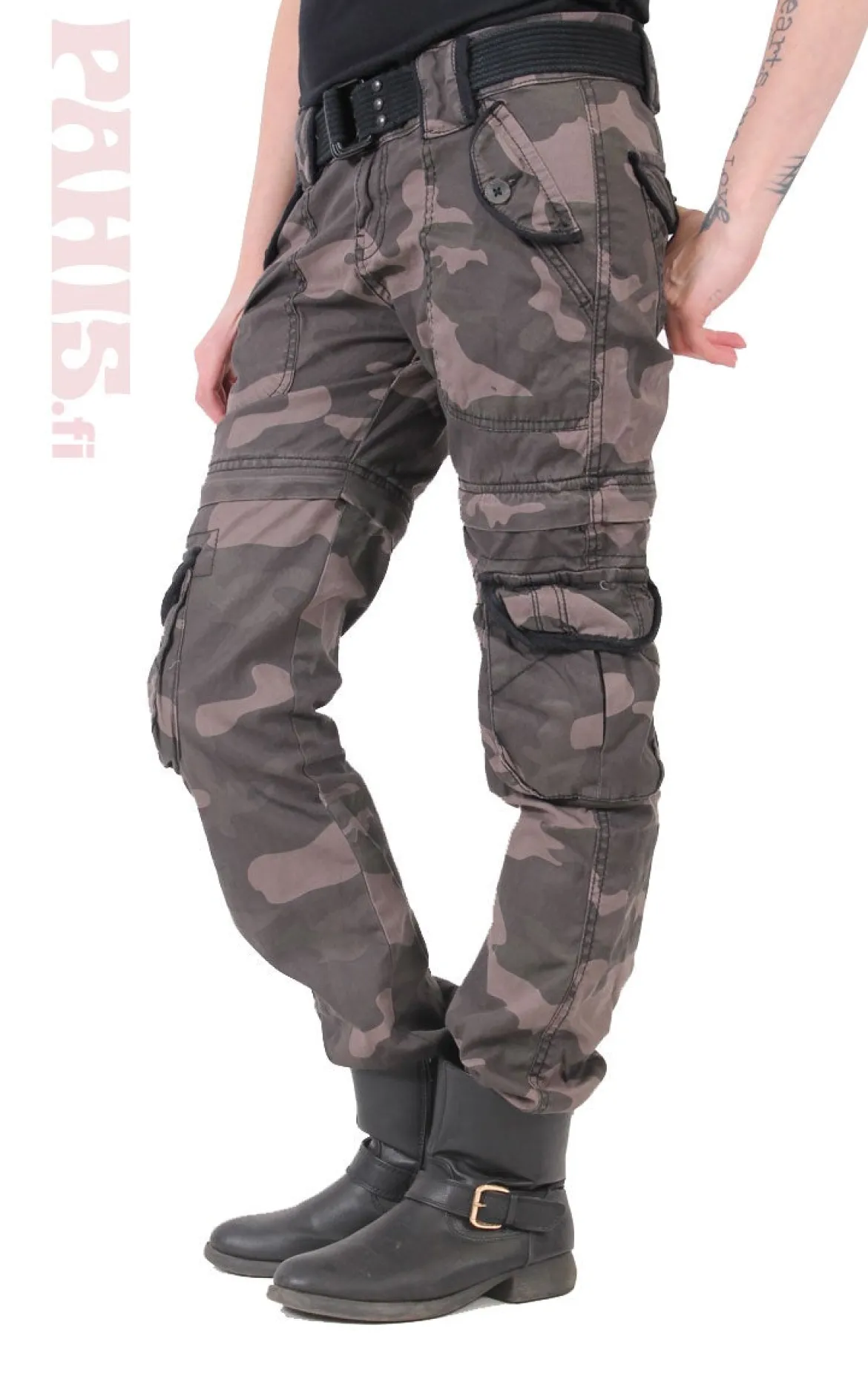 Surplus Trekking Premium - Naisten reisitaskuhousut, black camo