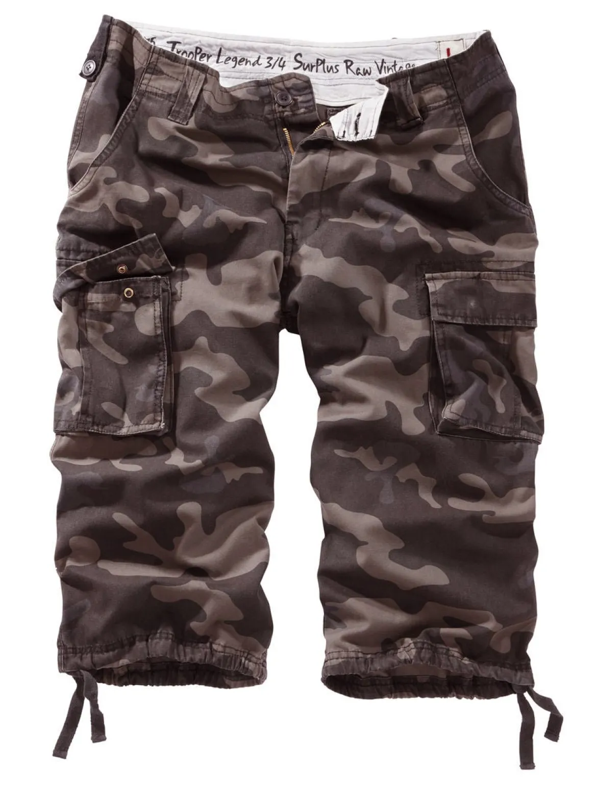 Surplus Trooper 3/4 - Shortsit, Black Camo