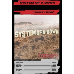 System Of A Down: Toxicity - Seinälippu