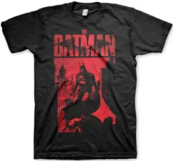 The Batman Sketch City - T-paita, musta