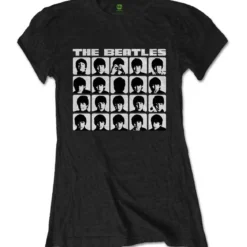The Beatles Hard days night faces mono - Naisten T-paita