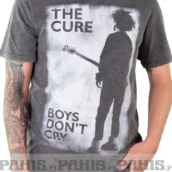 The Cure: Boys Don't Cry B&W - Stone wash T-paita