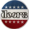 The Doors: Logo stars & stripes - Kangasmerkki