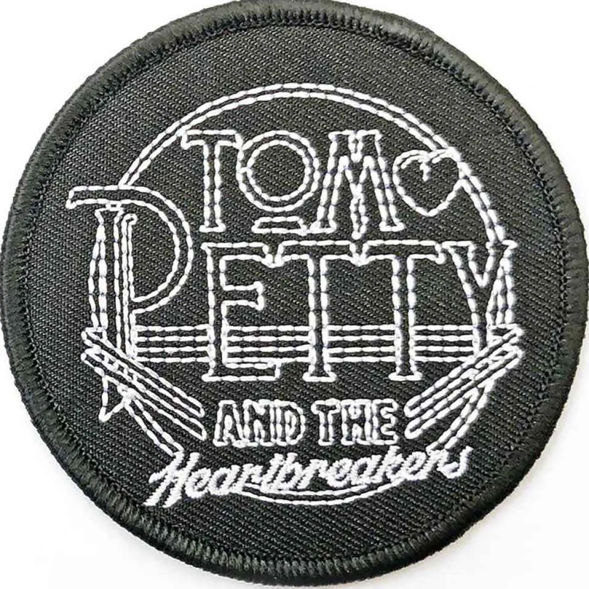 Tom Petty & The Heartbreakers Circle Logo- Kangasmerkki