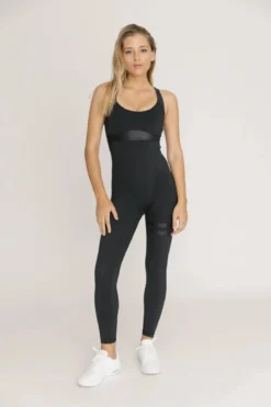 Topíssima Serena Jumpsuit -urheiluhaalari, Super Black