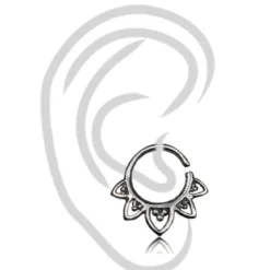 Tragus/Helix Lävistys rengas - Hopea