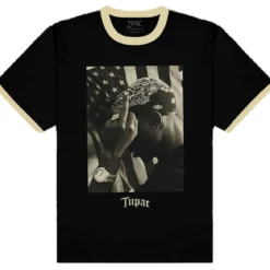Tupac Flag Photo - T-paita