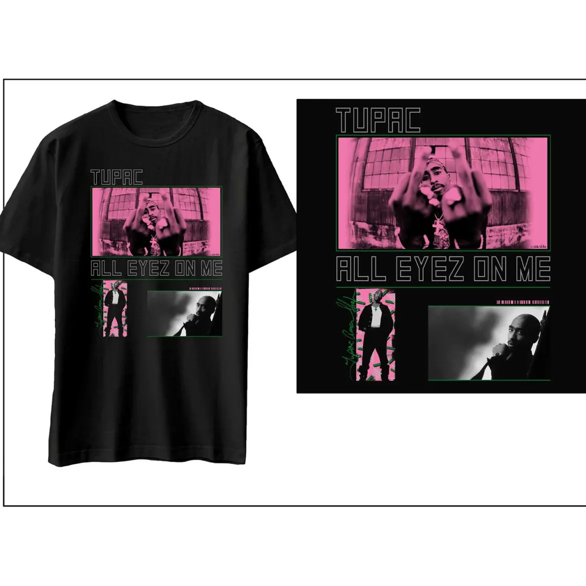 Tupac Photo Mix - T-paita