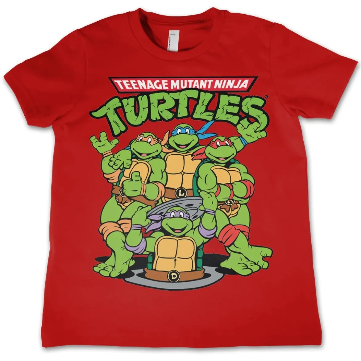 Turtles Group - Lasten T-paita, punainen