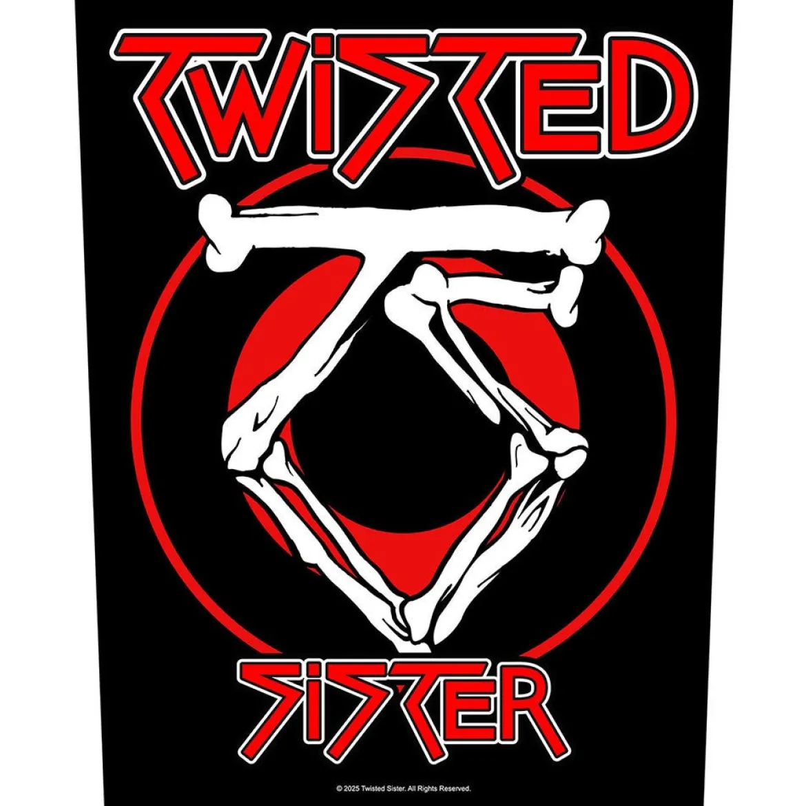 Twisted Sister: Circular Logo - Selkämerkki