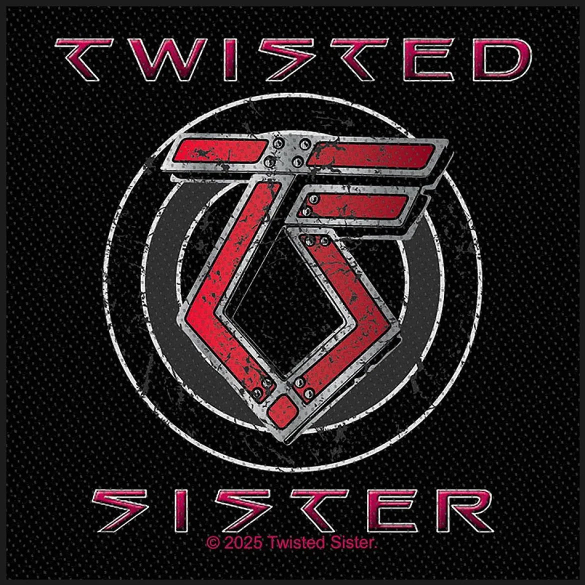 Twisted Sister: TS Logo - Kangasmerkki