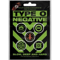 Type O Negative Slow, Deep & Hard - Pinssisetti