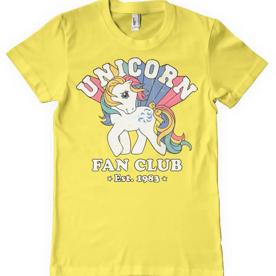 Unicorn Fan Club - T-paita, keltainen
