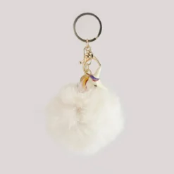 Unicorn Pom Pom - Avaimenperä, useita värivaihtoehtoja