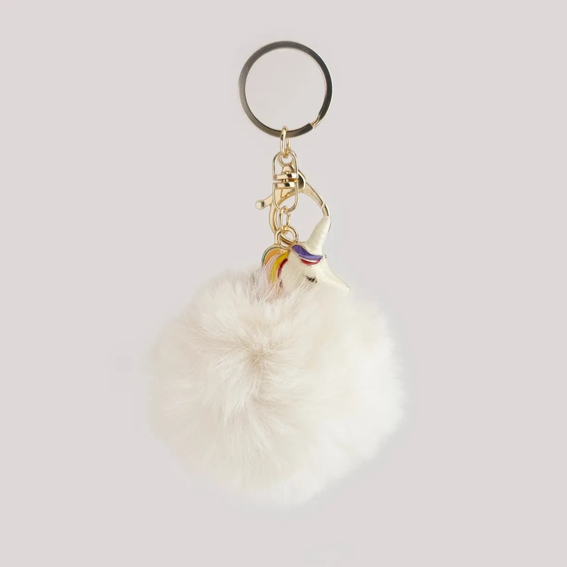 Unicorn Pom Pom - Avaimenperä, useita värivaihtoehtoja