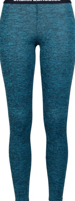 Urban Classics Active Melange logo - Legginsit, turquoise