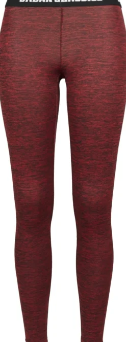Urban Classics Active Melange logo - Legginsit, red