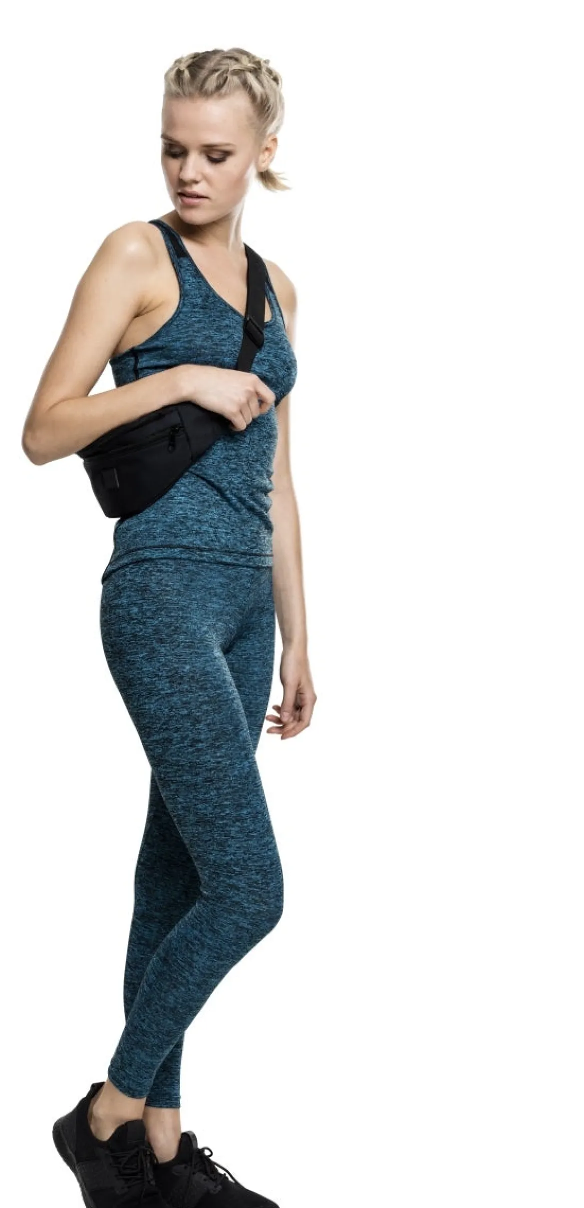 Urban Classics Active Melange - Toppi, turquoise