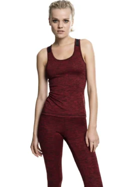 Urban Classics Active Melange - Toppi, red
