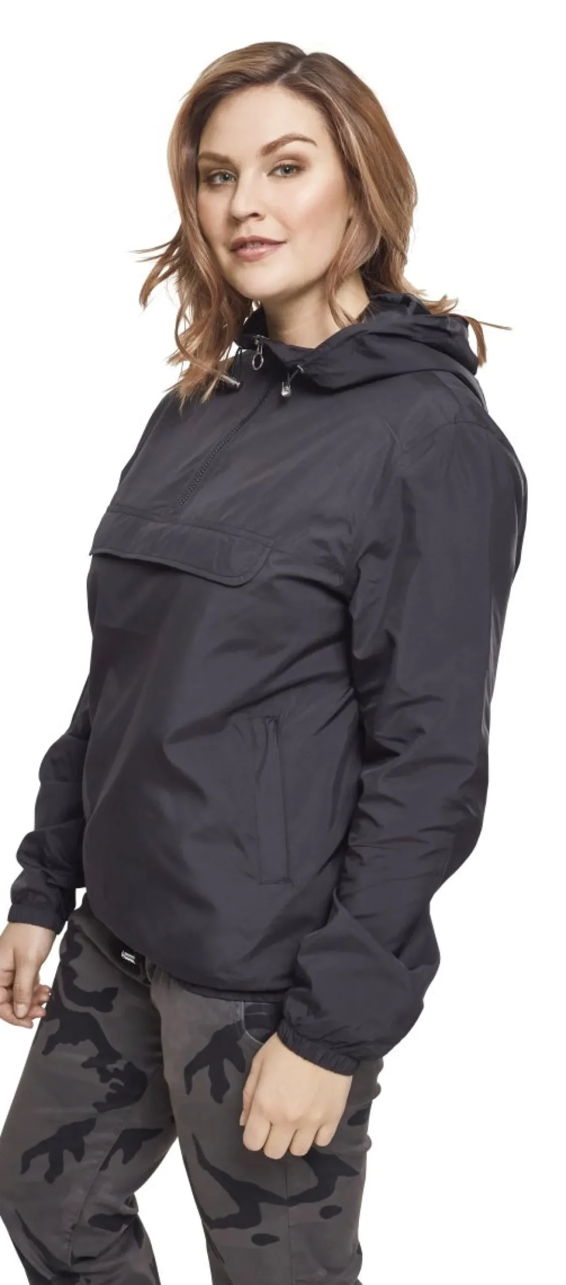 Urban Classics Basic PullOver - Tuulitakki, Black