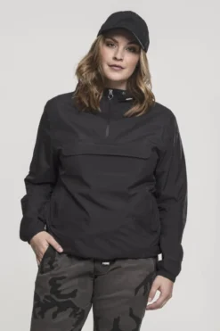 Urban Classics Basic PullOver - Tuulitakki, Black