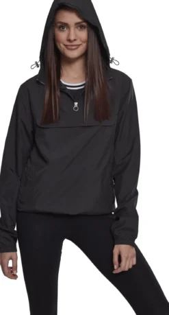 Urban Classics Basic PullOver - Tuulitakki, Black