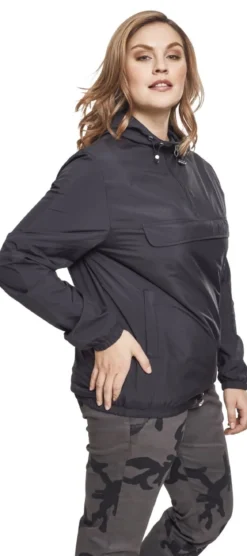 Urban Classics Basic PullOver - Tuulitakki, Black