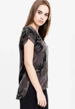 Urban Classics Camo Back Shaped - T-paita, darkcamo