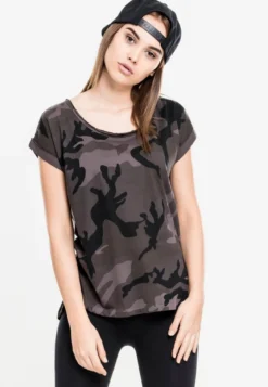 Urban Classics Camo Back Shaped - T-paita, darkcamo