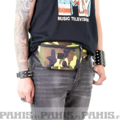 Urban Classics Camo Hip Bag - Vyölaukku, yellowcamo
