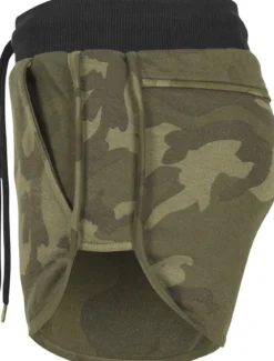 Urban Classics Camo - Hotpantsit, olive camo