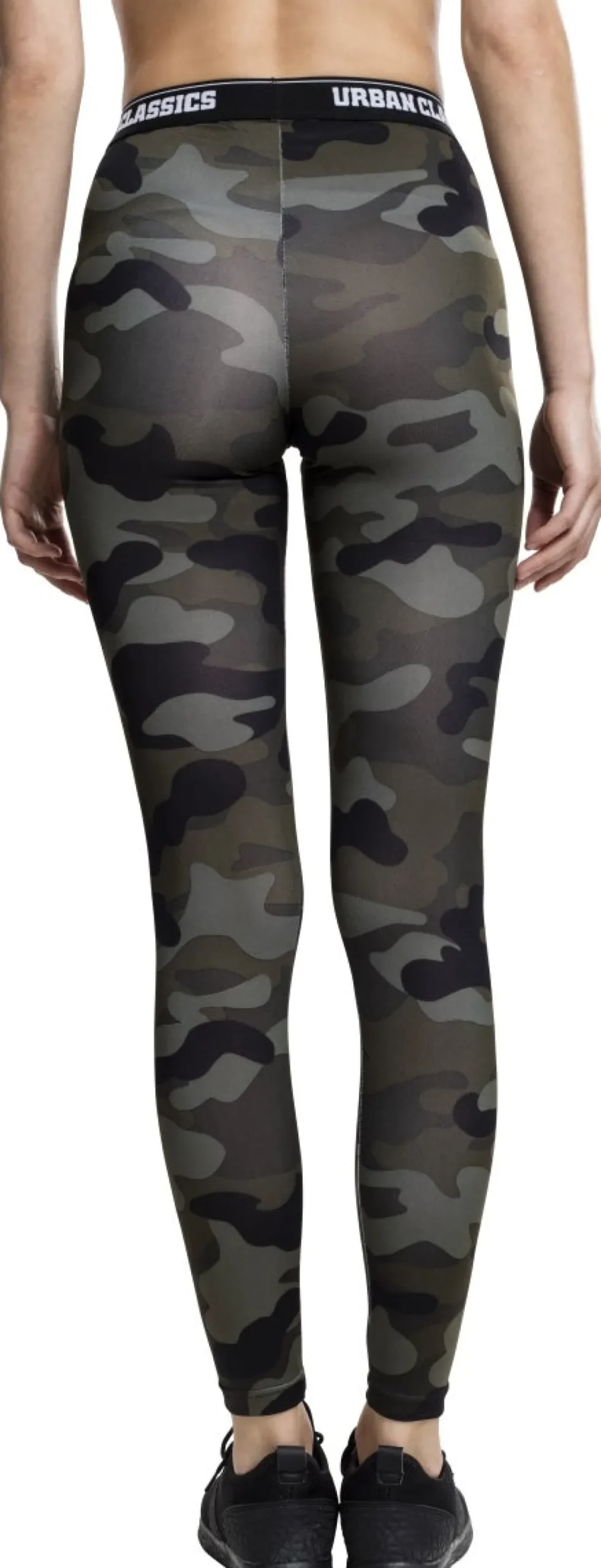 Urban Classics Camo logo - Legginsit, wood camo