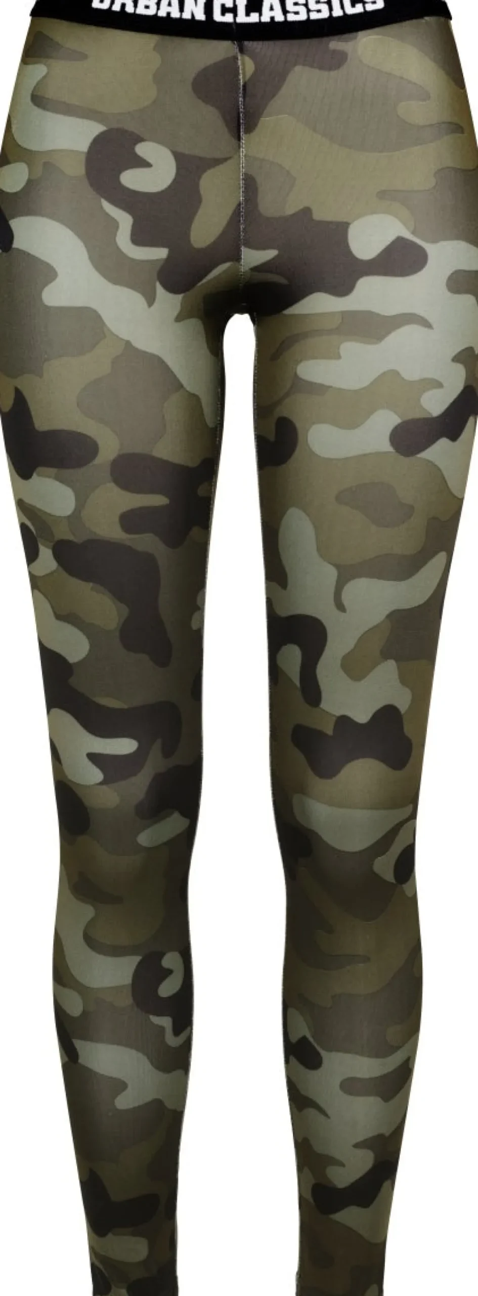 Urban Classics Camo logo - Legginsit, wood camo