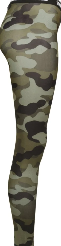 Urban Classics Camo logo - Legginsit, wood camo