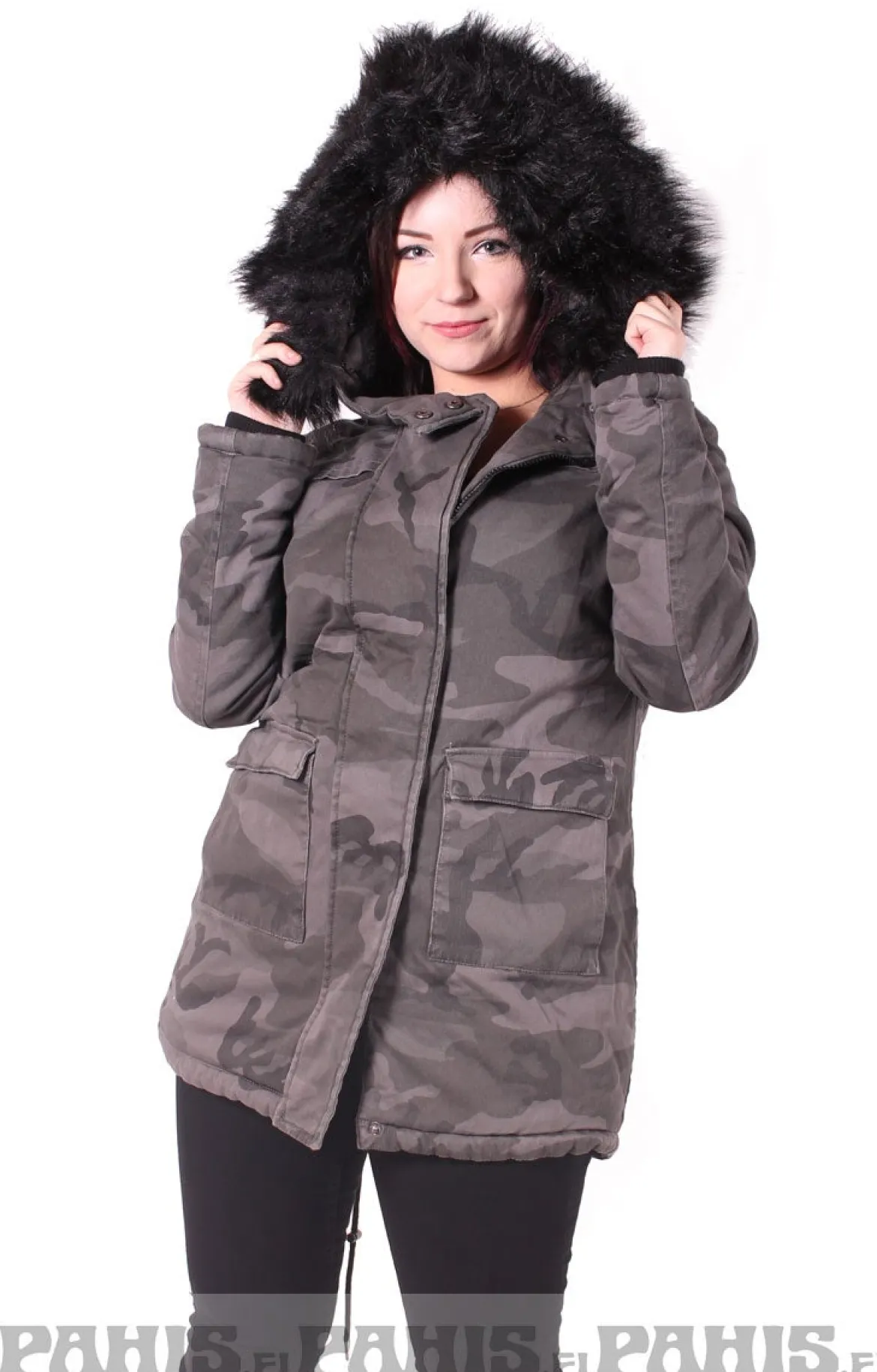 Urban Classics Camo Parka - Naisten talvitakki