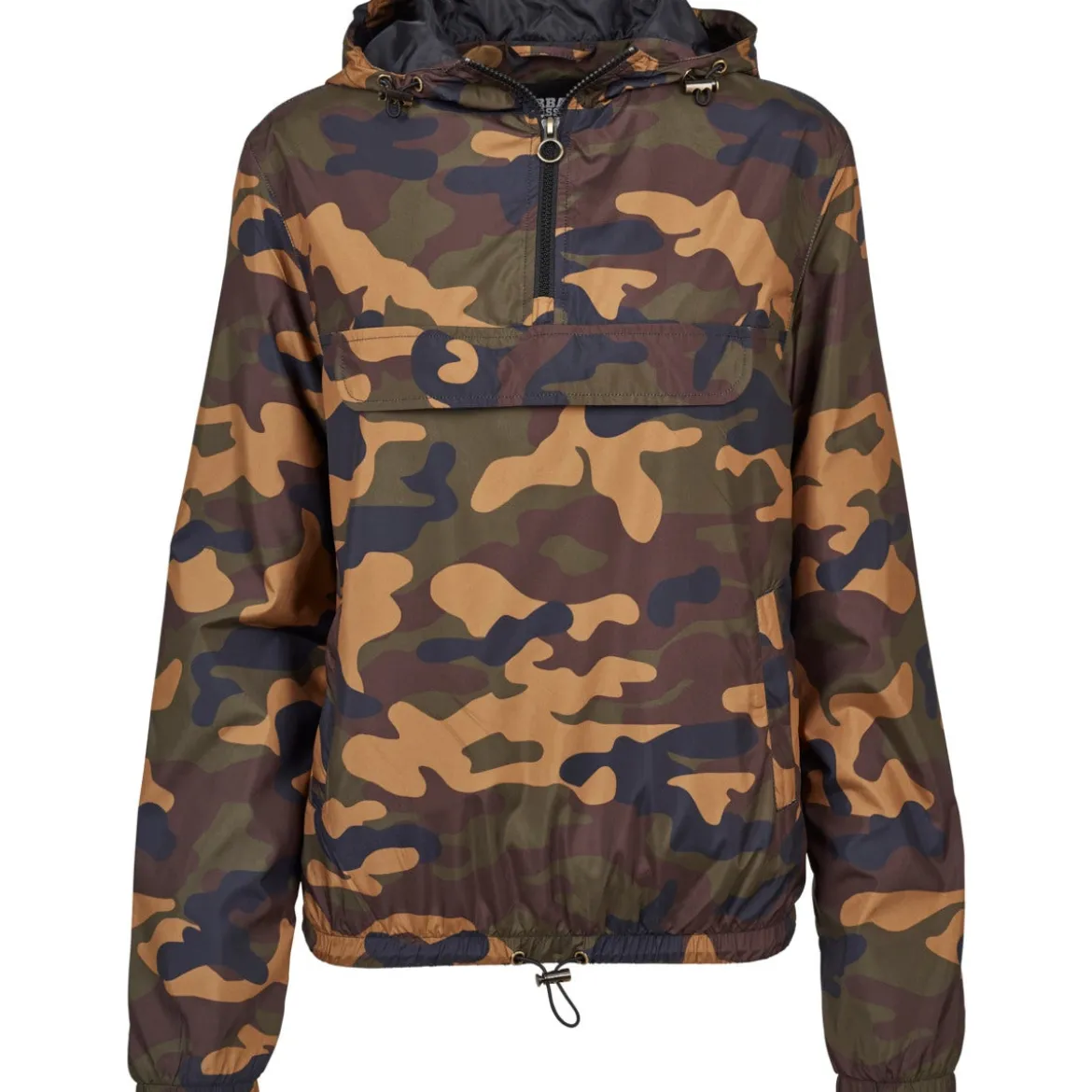 Urban Classics Camo Pull Over - välikausitakki, woodcamo