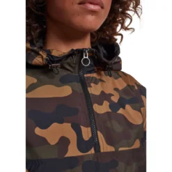Urban Classics Camo Pull Over - välikausitakki, woodcamo