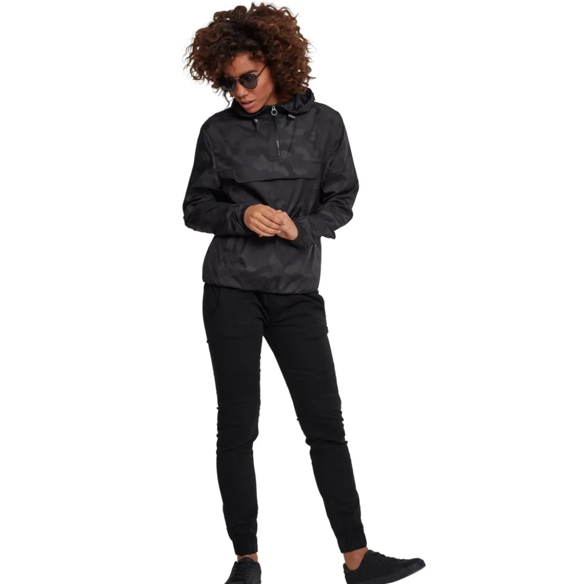 Urban Classics Camo Pull Over - välikausitakki, darkcamo