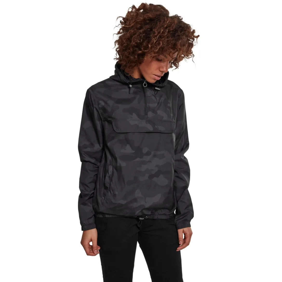 Urban Classics Camo Pull Over - välikausitakki, darkcamo