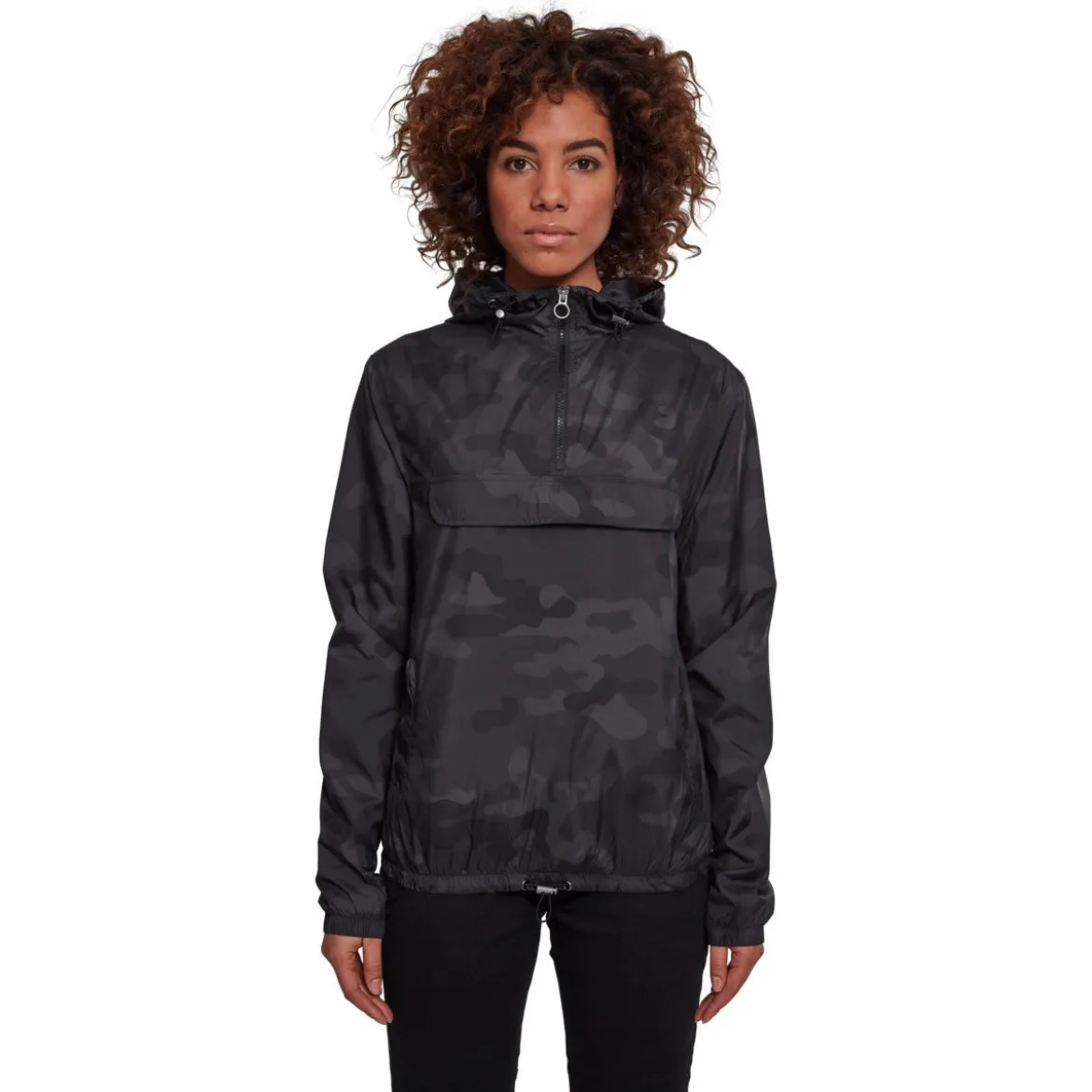 Urban Classics Camo Pull Over - välikausitakki, darkcamo