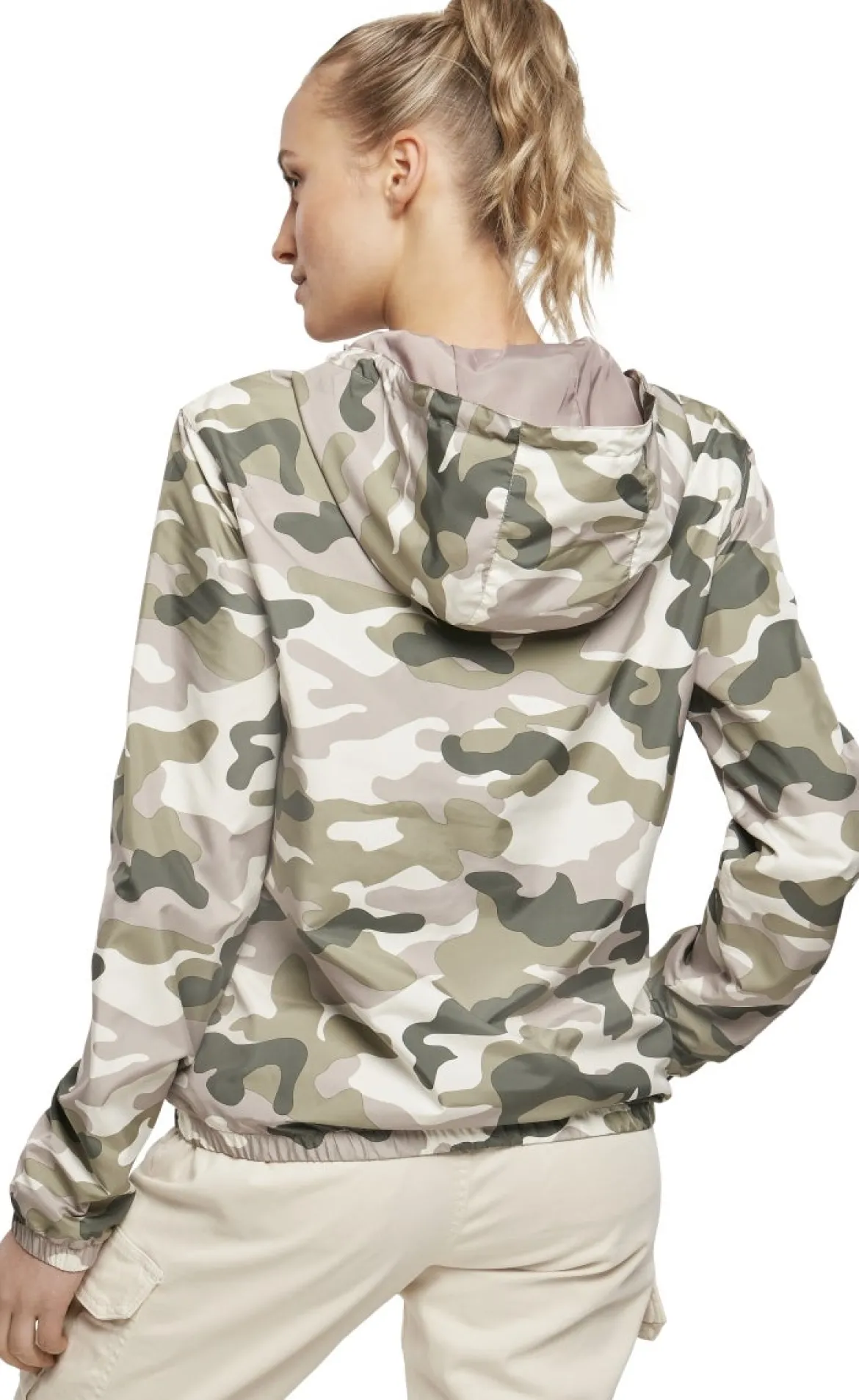 Urban Classics Camo Pull Over - välikausitakki, duskrose camo