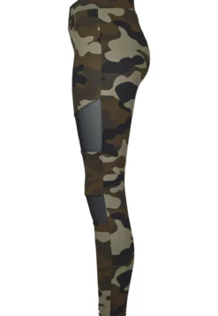 Urban Classics Camo Tech Mesh - Legginsit, woodcamo