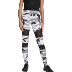Urban Classics Camo Tech Mesh - Leggingsit, snow camo