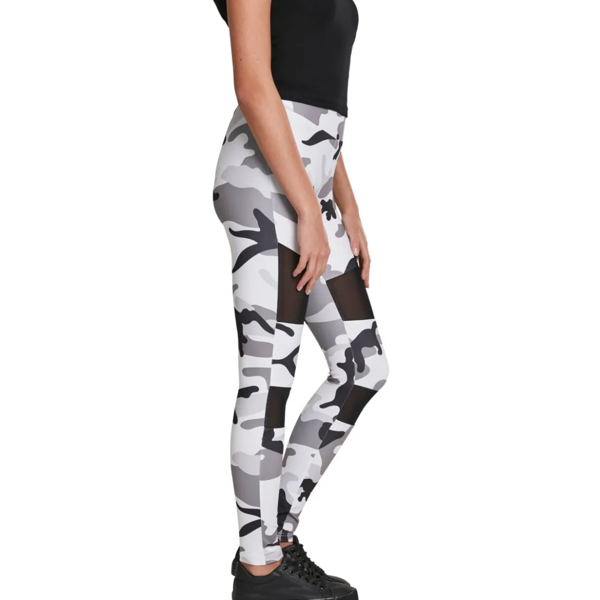 Urban Classics Camo Tech Mesh - Leggingsit, snow camo