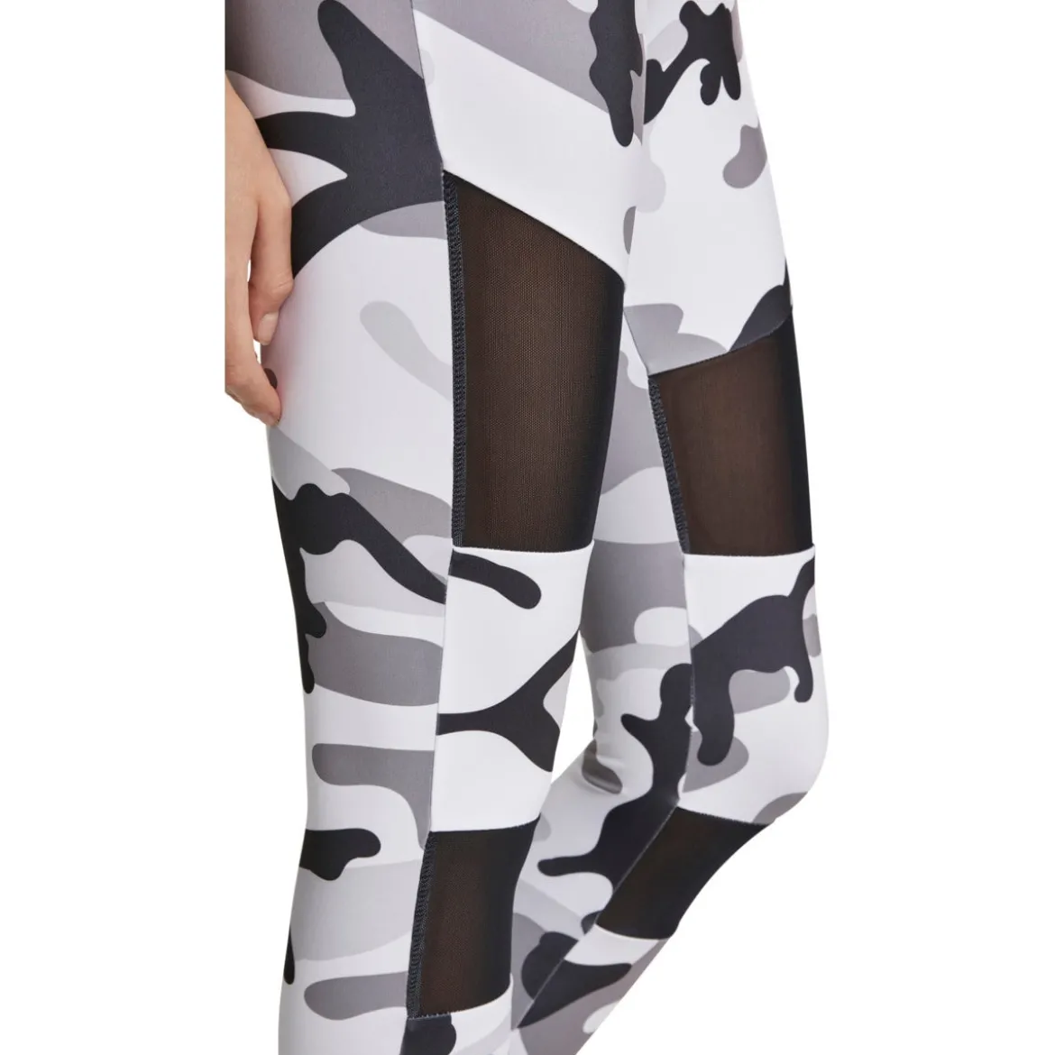 Urban Classics Camo Tech Mesh - Leggingsit, snow camo