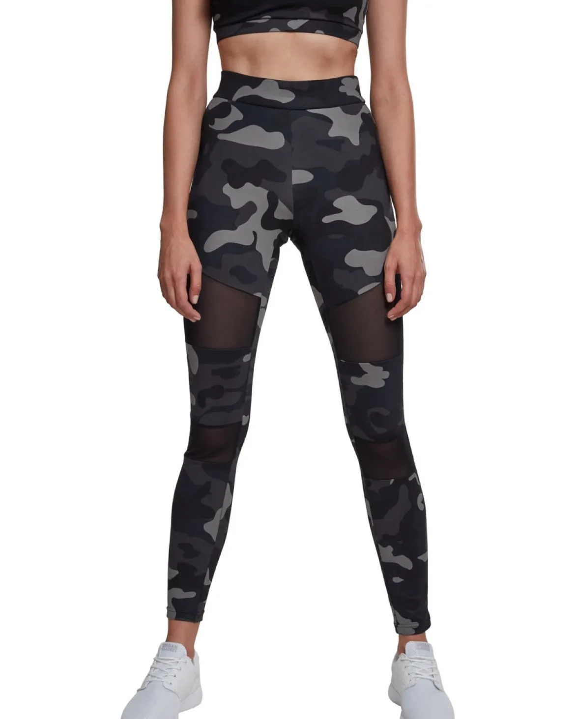 Urban Classics Camo Tech Mesh - Leggingsit, darkcamo