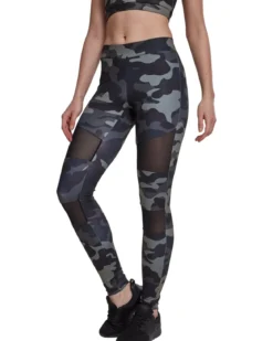 Urban Classics Camo Tech Mesh - Leggingsit, darkcamo